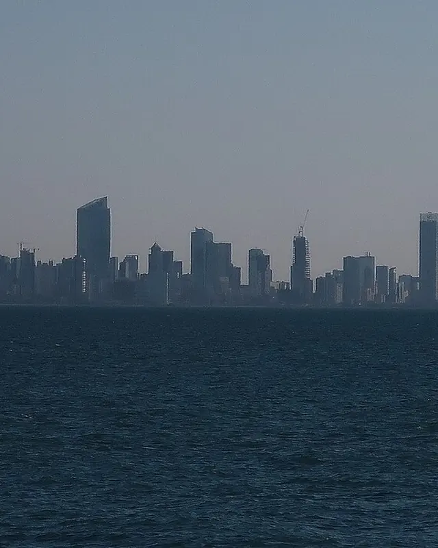 Kuwait City skyline seen across the water