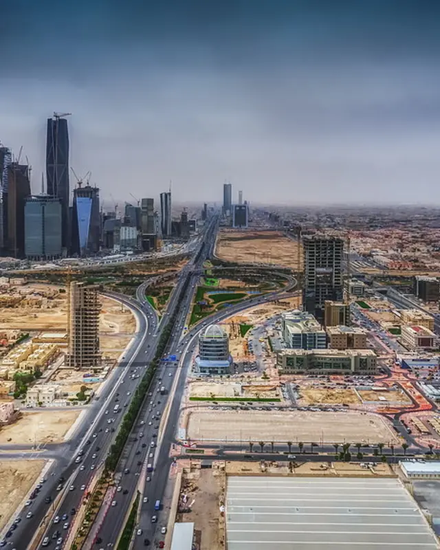 Aerial view of Riyadh's skyline